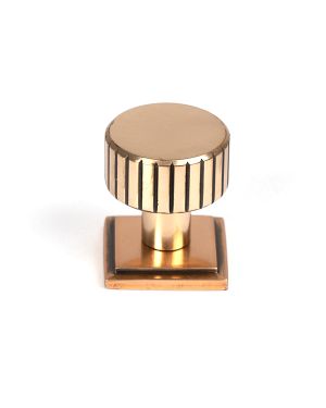 Polished Bronze Judd Cabinet Knob - 25mm (Square)