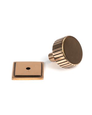 Polished Bronze Judd Cabinet Knob - 32mm (Square)