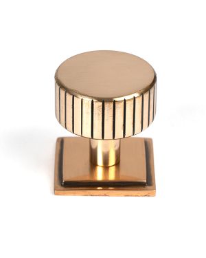 Polished Bronze Judd Cabinet Knob - 32mm (Square)