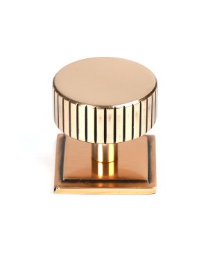 Polished Bronze Judd Cabinet Knob - 38mm (Square)