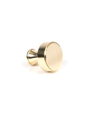 Polished Brass Scully Cabinet Knob - 25mm
