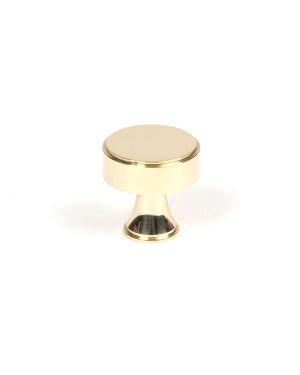 Polished Brass Scully Cabinet Knob - 25mm