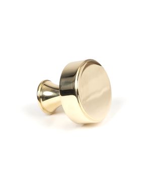 Polished Brass Scully Cabinet Knob - 32mm