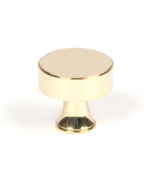 Polished Brass Scully Cabinet Knob - 38mm