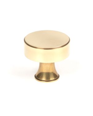 Aged Brass Scully Cabinet Knob - 38mm