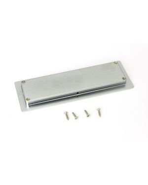 Satin Chrome 175mm Art Deco Rectangular Pull