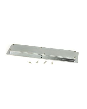 Satin Chrome 250mm Art Deco Rectangular Pull