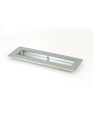 Satin Chrome 175mm Plain Rectangular Pull