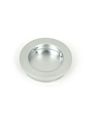 Satin Chrome 60mm Plain Round Pull