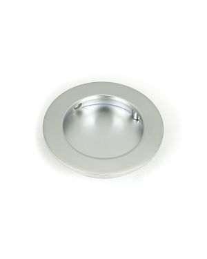 Satin Chrome 75mm Plain Round Pull