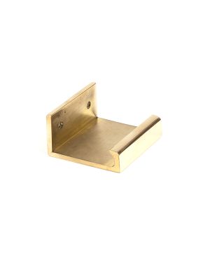 Polished Brass 50mm Plain Edge Pull