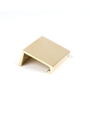 Polished Brass 50mm Plain Edge Pull