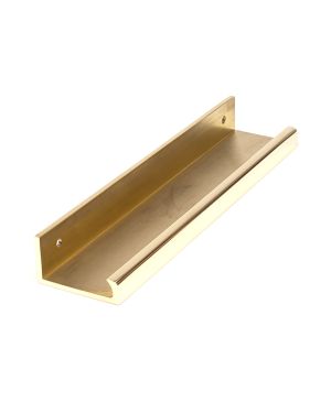 Polished Brass 200mm Plain Edge Pull