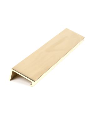 Polished Brass 200mm Plain Edge Pull