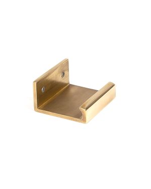 Aged Brass 50mm Plain Edge Pull