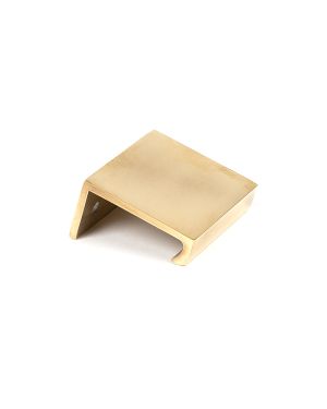 Aged Brass 50mm Plain Edge Pull
