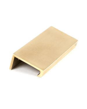 Aged Brass 100mm Plain Edge Pull