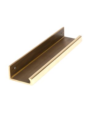 Aged Brass 200mm Plain Edge Pull