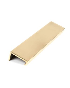 Aged Brass 200mm Plain Edge Pull