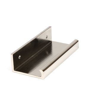 Polished Nickel 100mm Plain Edge Pull