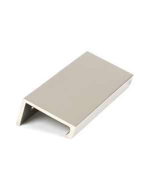 Polished Nickel 100mm Plain Edge Pull