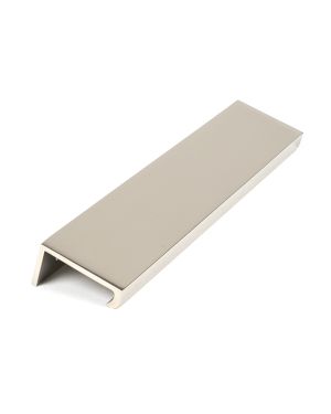 Polished Nickel 200mm Plain Edge Pull