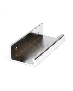 Polished Chrome 100mm Plain Edge Pull