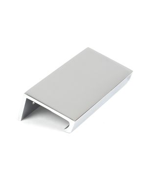 Polished Chrome 100mm Plain Edge Pull