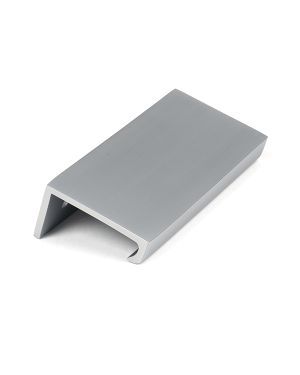 Satin Chrome 100mm Plain Edge Pull