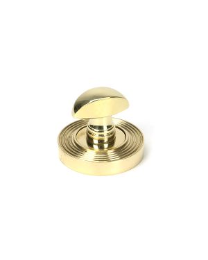 Polished Brass Round Thumbturn Set (Plain)