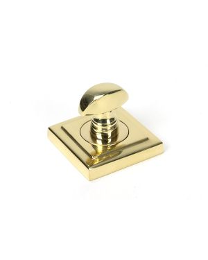 Polished Brass Round Thumbturn Set (Square)