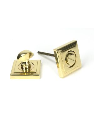 Polished Brass Round Thumbturn Set (Square)