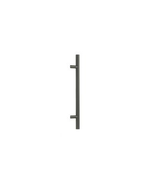 Matt Black (316) 0.6m Offset T Bar Handle Bolt Fix 32mm Ø