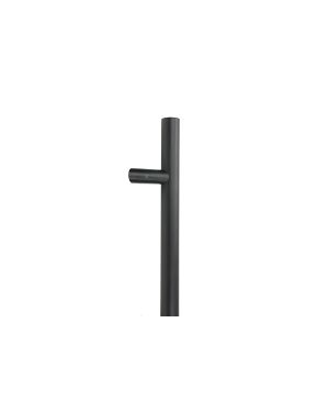 Matt Black (316) 0.6m Offset T Bar Handle Bolt Fix 32mm Ø