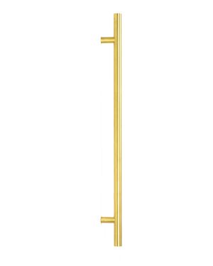 Aged Brass (316) 0.9m T Bar Handle Secret Fix 32mm Ø