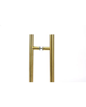 Aged Brass (316) 1.8m T Bar Handle B2B 32mm Ø