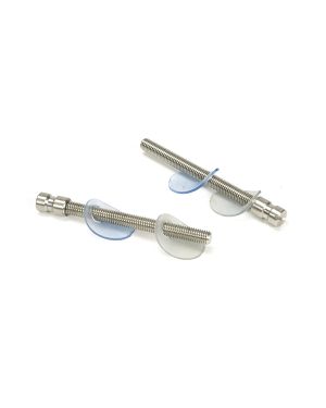 Satin SS (304) 100mm Back to Back Fixings for T Bar (2) - Offset