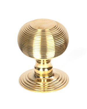 Polished Brass Beehive Centre Door Knob