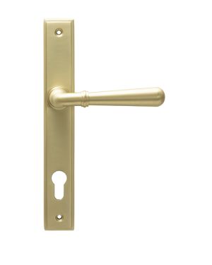 Satin Brass Newbury Slimline Lever Espag. Lock Set