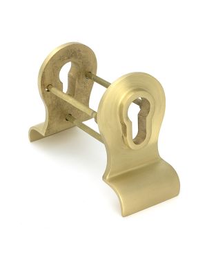 Satin Brass 50mm Euro Door Pull (Back to Back fixings)