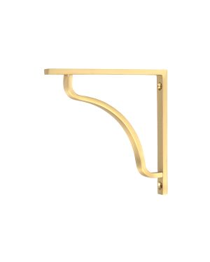 Satin Brass Abingdon Shelf Bracket (150mm x 150mm)