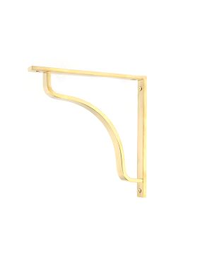 Polished Brass Abingdon Shelf Bracket (200mm x 200mm)