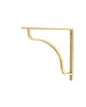 Satin Brass Abingdon Shelf Bracket (200mm x 200mm)
