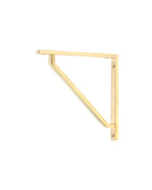 Polished Brass Barton Shelf Bracket (150mm x 150mm)