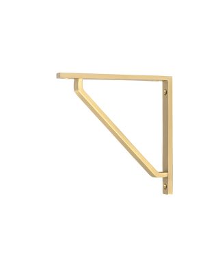 Satin Brass Barton Shelf Bracket (150mm x 150mm)