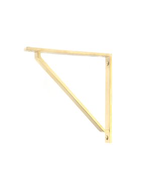 Polished Brass Barton Shelf Bracket (200mm x 200mm)