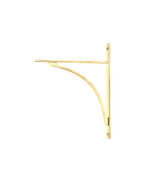 Polished Brass Apperley Shelf Bracket (314mm x 250mm)