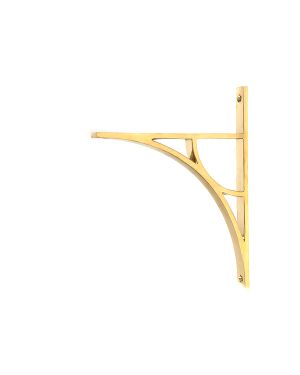 Polished Brass Tyne Shelf Bracket (260mm x 200mm)