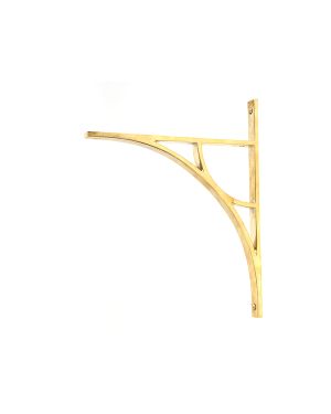 Polished Brass Tyne Shelf Bracket (314mm x 250mm)