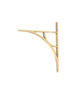 Satin Brass Tyne Shelf Bracket (314mm x 250mm)